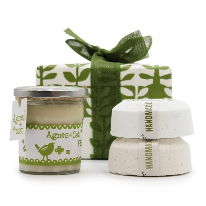 Bomba de baño de Higo blanco & Arándano silvestre + Vela de Ruibardo