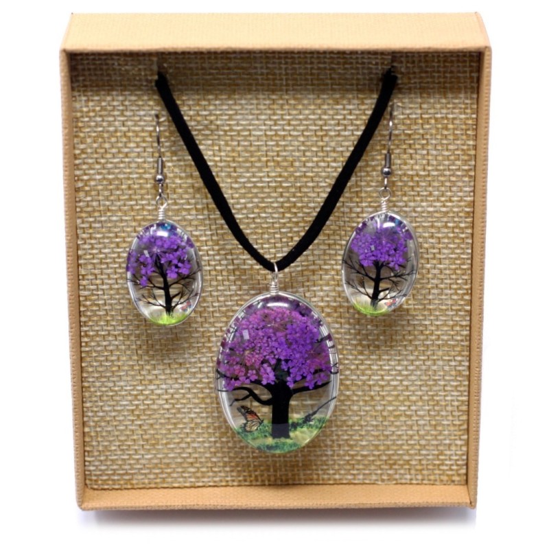Conjunto de flores prensadas “Árbol de la Vida” | Ágata Azul